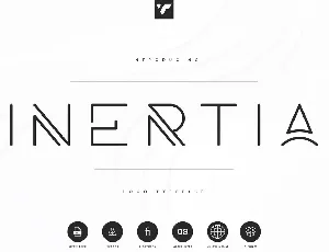 Inertia font