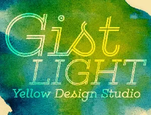Gist Light font