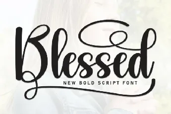 Blessed Script Typeface font