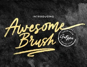 Awesome Script Typeface font