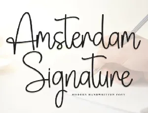 Amsterdam Signature font