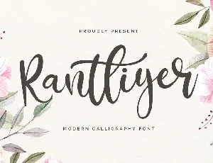 Rantliyer Calligraphy Script font