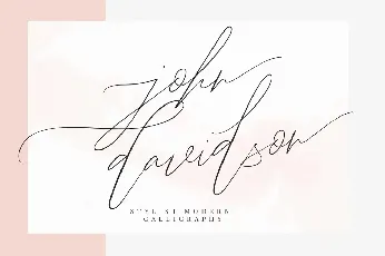 John Davidson Demo font