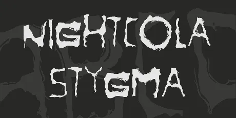 NightCola Stygma font