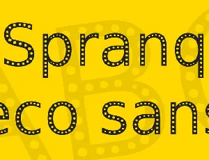 Spranq eco sans font