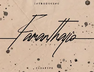 Famanthalio font