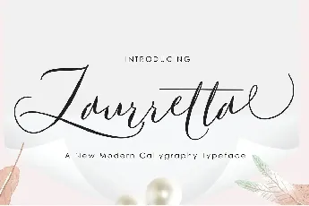 Laurretta Calligraphy font