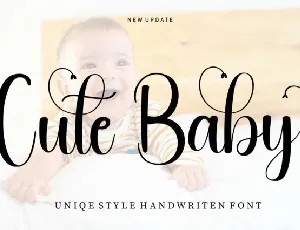 Cute Baby Script font