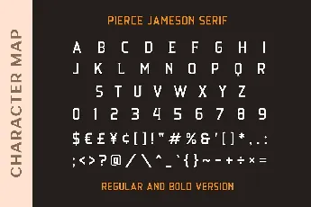 Pierce Jameson font