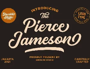 Pierce Jameson font
