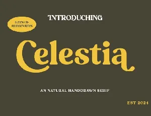 Celestia font