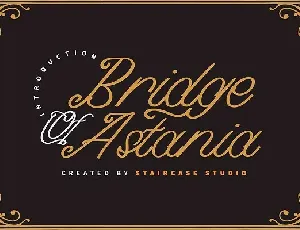 Bridge of Astania Monoline font