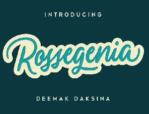 Rossegenia font