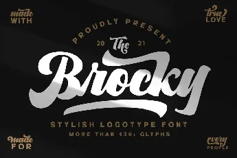 The Brocky font