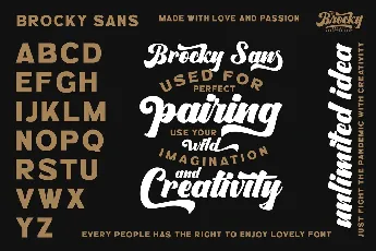 The Brocky font