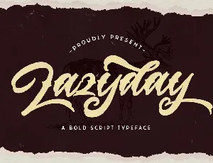 Lazyday Script font