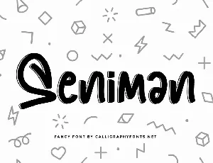 Seniman Demo font