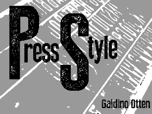 Press Style font