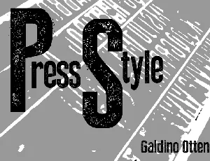 Press Style font