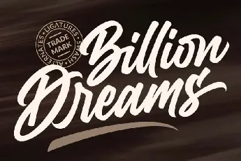 Billion Dreams Script font