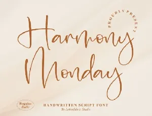 Harmony Monday font