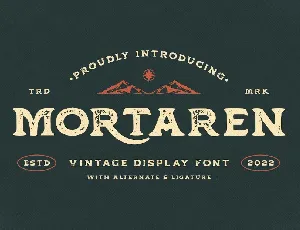 Mortaren font