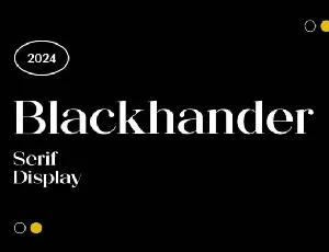 Blackhander font