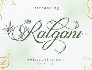 Ralgani font