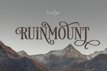 Ruinmount font