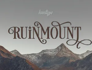 Ruinmount font