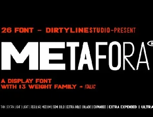 Metafora Sans Family font