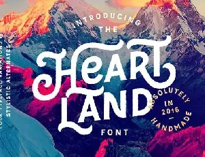 Heartland font