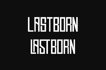 Lastborn Demo font