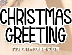 Christmas Greeting Display font