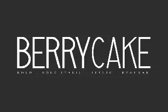 Berrycake Demo font