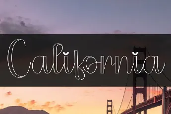 California Script Typeface font