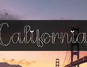 California Script Typeface font