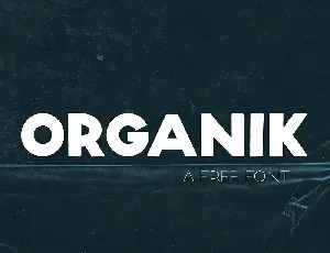 Organik font