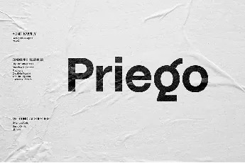 Priego Family font