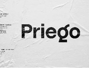 Priego Family font