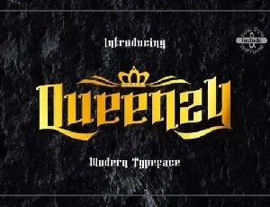 Queenzy Blackletter font