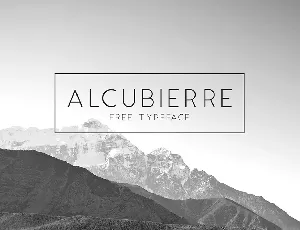 Alcubierre Typeface font