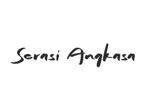 Serasi Angkasa Demo font