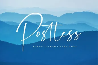 Postless Handwritten Script font