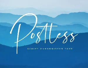 Postless Handwritten Script font