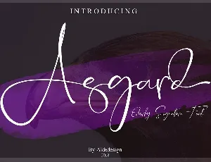 Asgard Script font