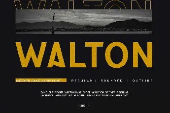 Walton font