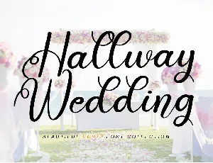 Hallway Wedding font