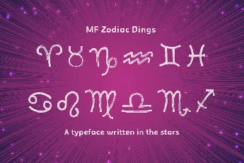 MF Zodiac Dings font