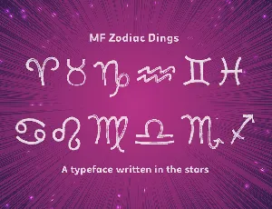 MF Zodiac Dings font